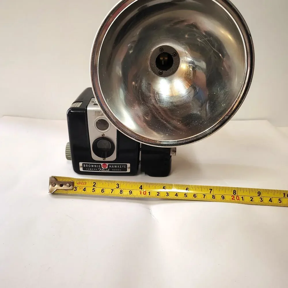 Kodak Brownie Hawkeye Flash Model Camera Vintage w Flash Attachment Retro Film